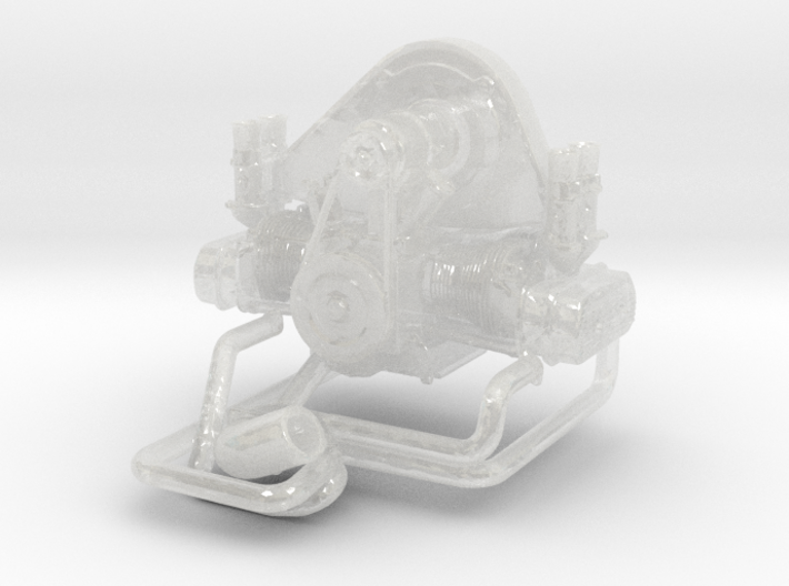 VW engine 1/16 weber 3d printed