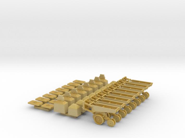 1/64 7200 Series Row Units, 8 pack, Conventional 3d printed