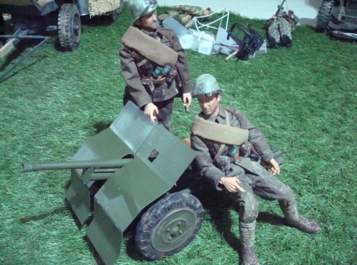 1/6 Bofors 37 mm anti-tank gun - seats set 3d printed 