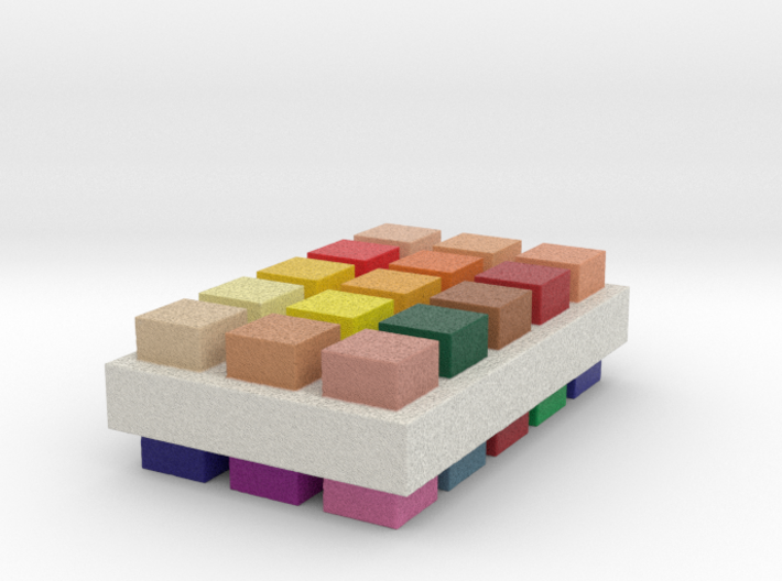 Sandstone Color Guide for 3D Designers 3d printed