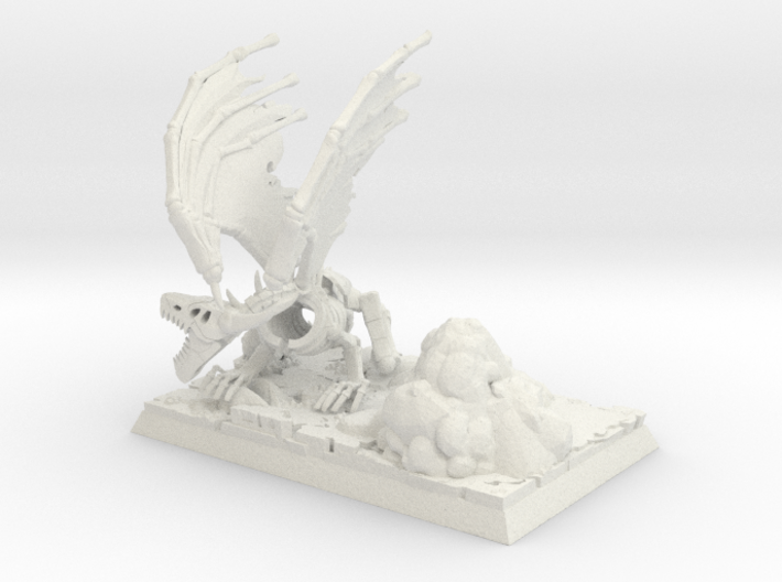 Undead Dragon with base 3d printed
