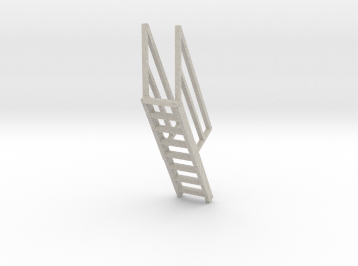 Stairs 60 degrees 1cm high 3d printed