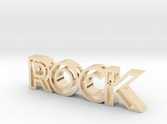 ROCK Pendant (Necklace) 3d printed