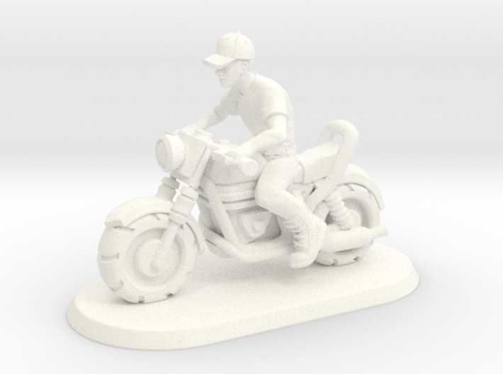 1/144 Motorcycle Rider 3d printed