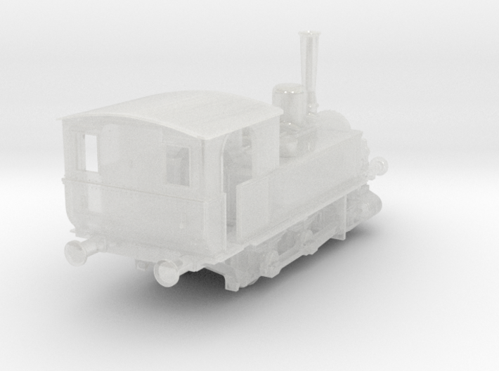 1/120th scale MÁV 377 class steam locomotive 3d printed