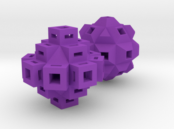 Abstract Geometric Rock Beads / Pendants 3d printed