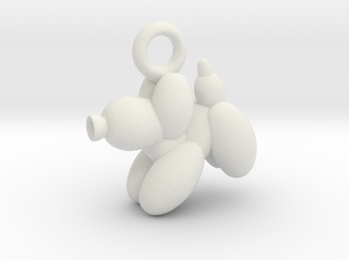 Dog Pendant Balloon Style Play Position 3d printed