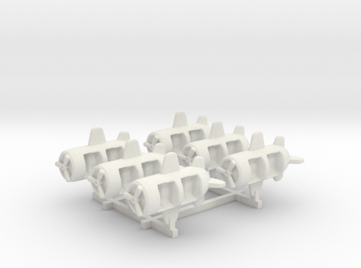 DIVE BOMBER - Plane Tubs (x6) 3d printed