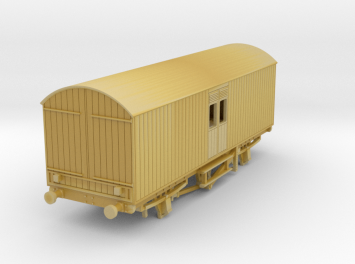 o-120fs-met-railway-covered-carriage-truck 3d printed