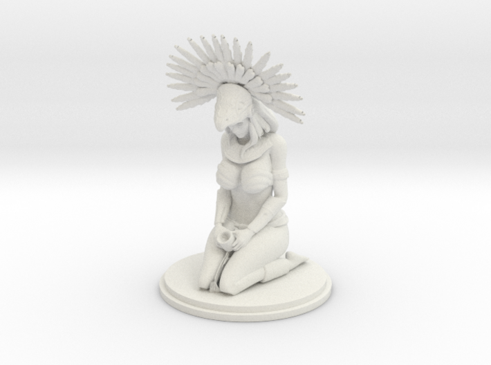 Aztec Woman Statue 3d printed