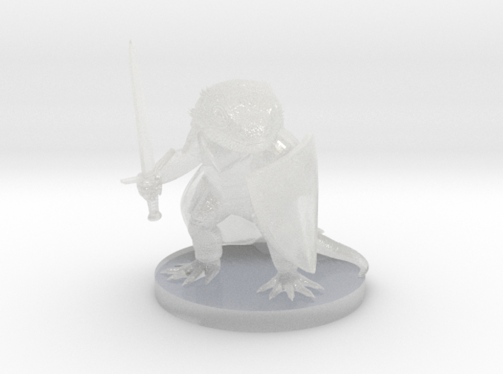 Bearded Dragonborn Fighter 3d printed 
