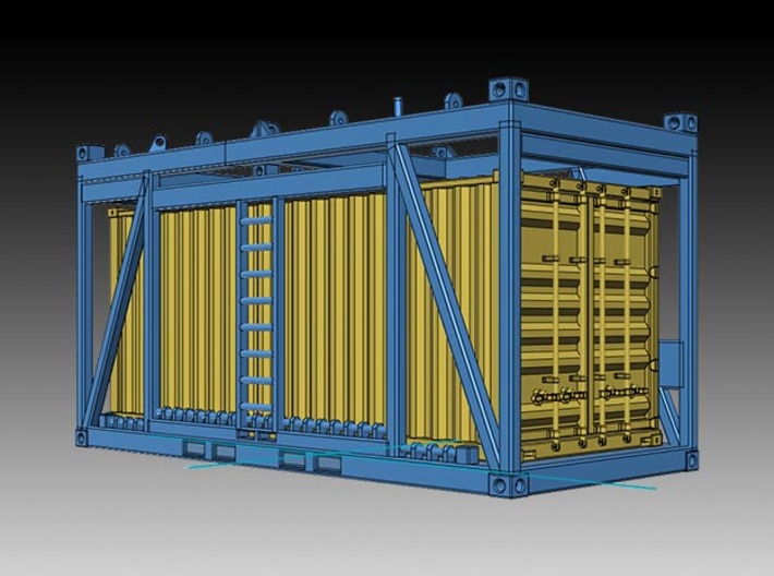10 ft container - 1:50 3d printed 