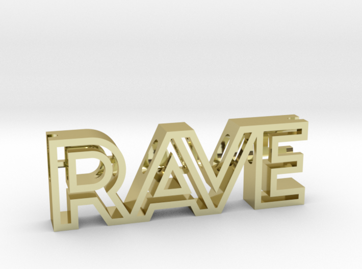 RAVE Pendant (Necklace) 3d printed