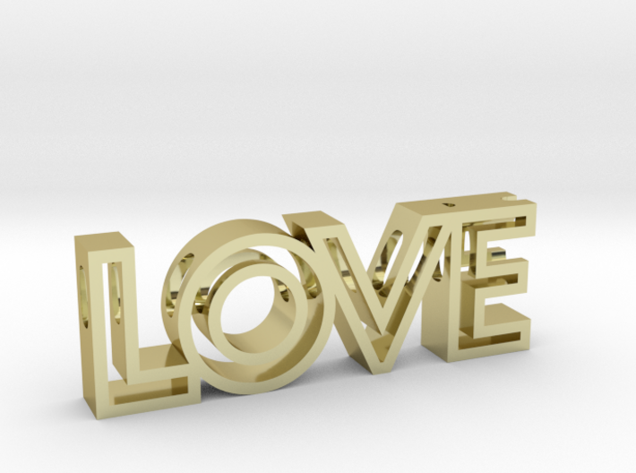 LOVE Pendant (Necklace) 3d printed