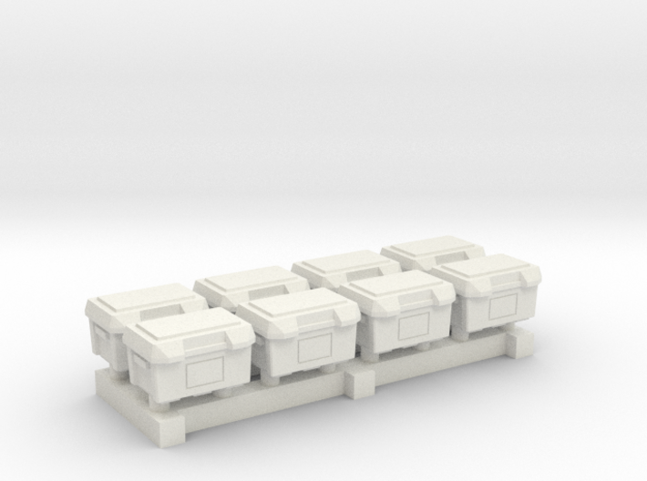 1-87 Scale Hard Plastic Tool Boxes 3d printed