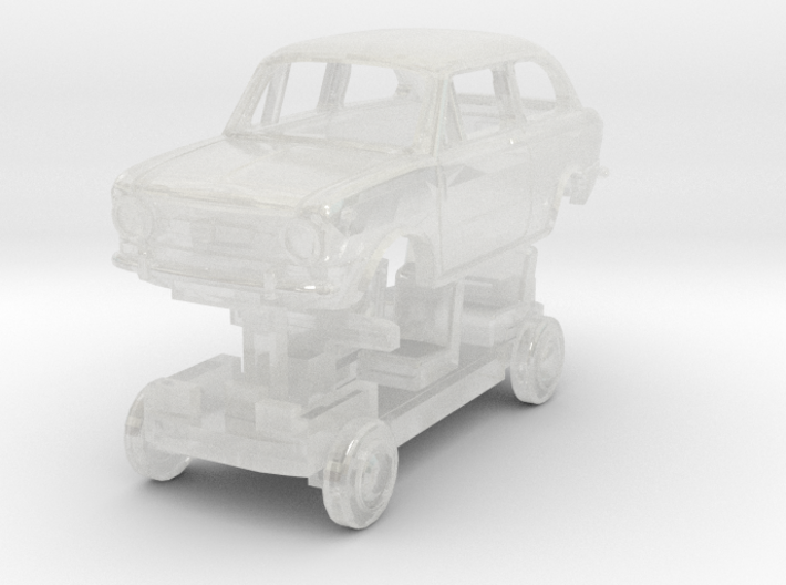 Fiat 850 for TT scale 3d printed
