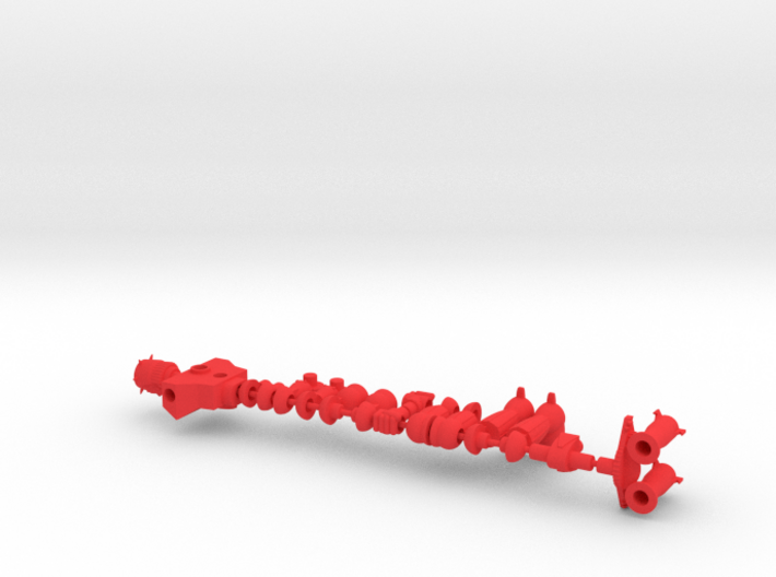 Krimson Karza Micronauts Figure  3d printed Red Parts