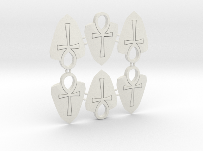 Ankh Guitar Pick (6 Pack) 3d printed