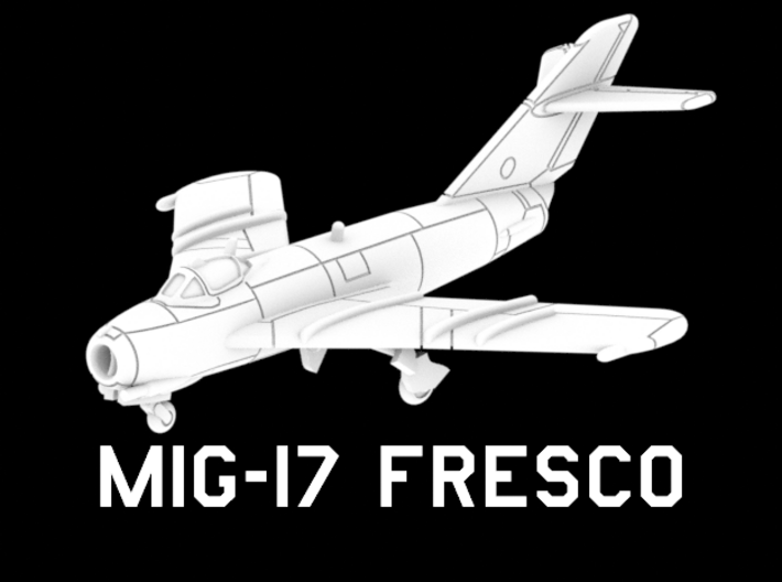 MiG-17 Fresco 3d printed