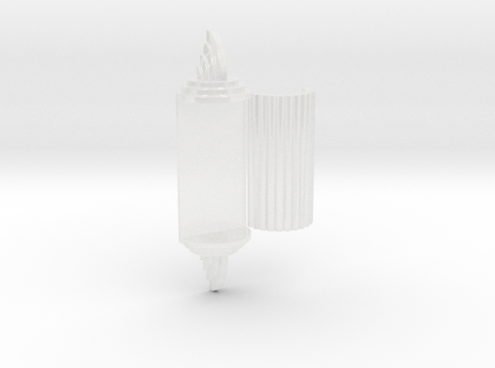 1:12 Art Deco Wall Lamp (open) 3d printed 
