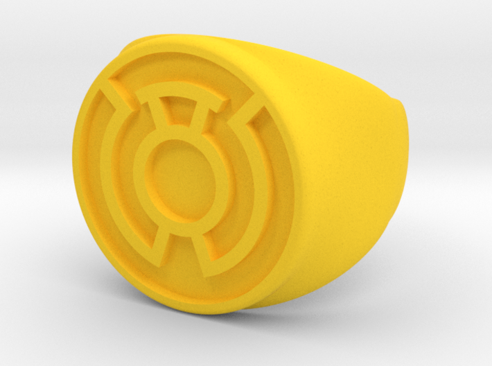 Yellow Ring, type A1 3d printed