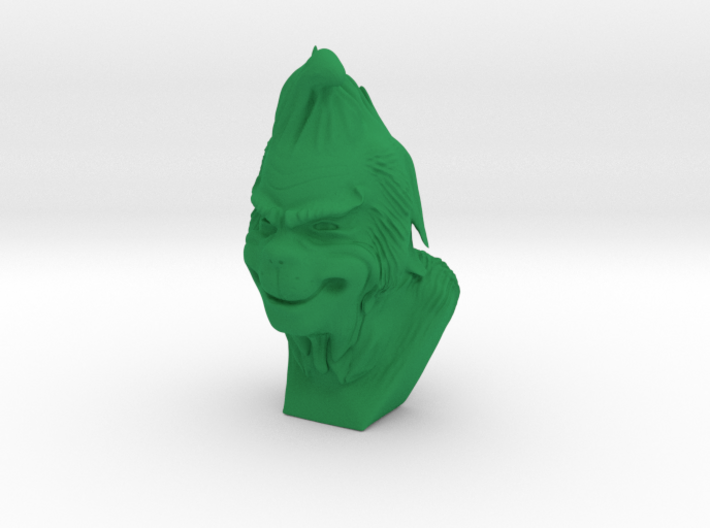 The Grinch Bust 3d printed