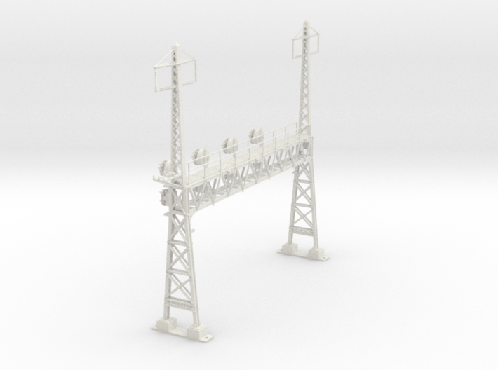 CATENARY PRR BEAM SIG 4 TRACK 2PHASE N SCALE 3d printed