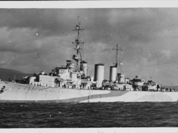 Nameplate HMS Ariadne 3d printed Abdiel-class fast minelayer HMS Ariadne.
