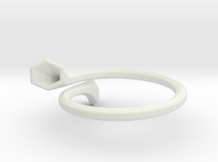 Double Trumpet Ring 3d printed