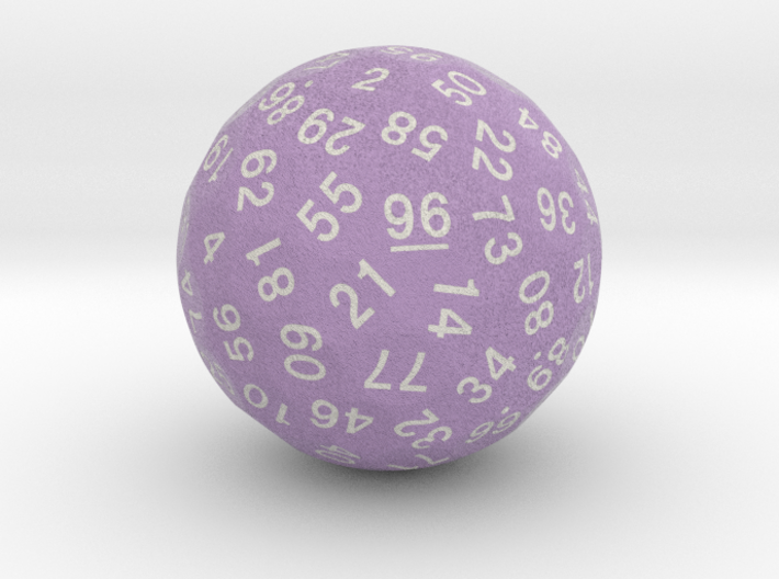 d96 Sphere Dice &quot;Three-Smooth Social Butterfly&quot; 3d printed