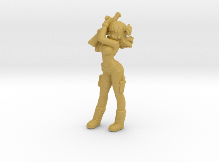 Sexy Soldier Girl HO scale 20mm miniature model 3d printed