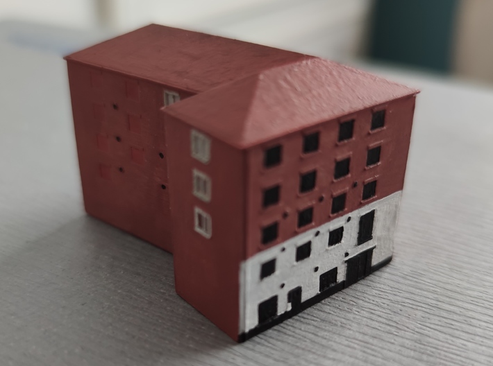 T Gauge - 1:450 Scale Warehouse 3d printed 