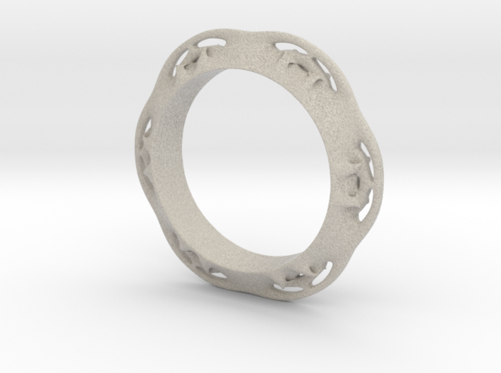 Flower Ring (Size: 6) 3d printed