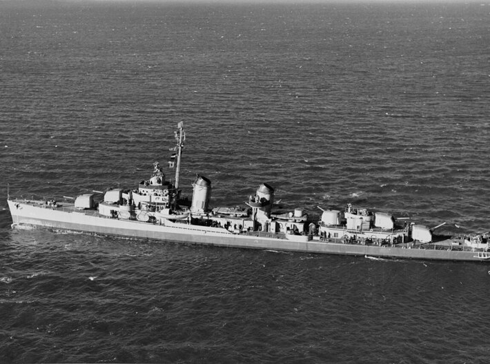 Nameplate USS Brownson DD-518 (10 cm) 3d printed Fletcher-class destroyer USS Brownson DD-518.