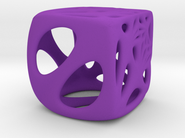 Distorted Cube Pendant 3d printed