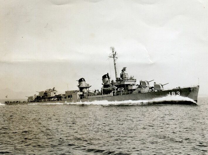 Nameplate Ariake ありあけ (10 cm) 3d printed Fletcher-class destroyer Ariake, ex-USS Heywood L. Edwards DD-663.
