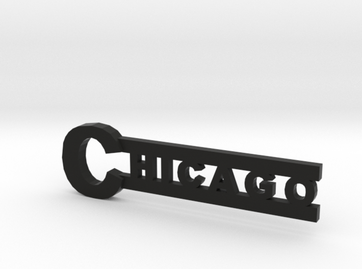 Chicago necklace pendant 3d printed