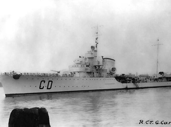 Nameplate Giosuè Carducci 3d printed Oriani-class destroyer Giosuè Carducci.