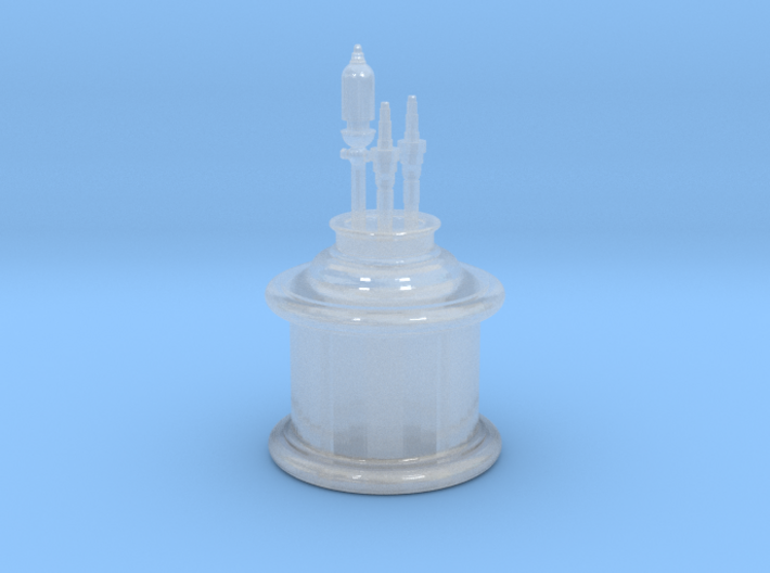 CK Holliday Steam Dome w/whistle&amp;valves - HO Scale 3d printed