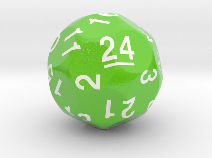 d24 Sphere Dice &quot;Chrono Cadence&quot; 3d printed