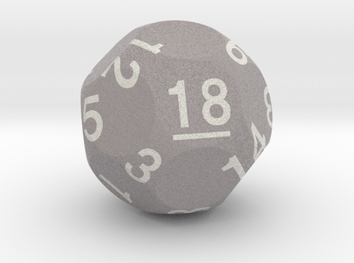 d18 Sphere Dice &quot;Coming of Age&quot; 3d printed