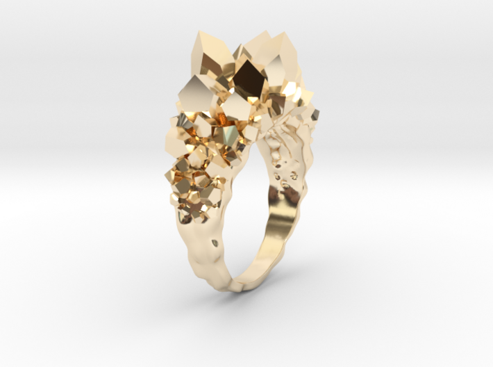 Crystal Ring size 12 3d printed