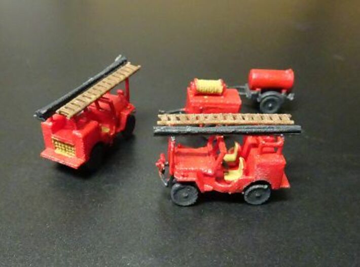 1/144 Jeep fire engine US Air Force 3d printed