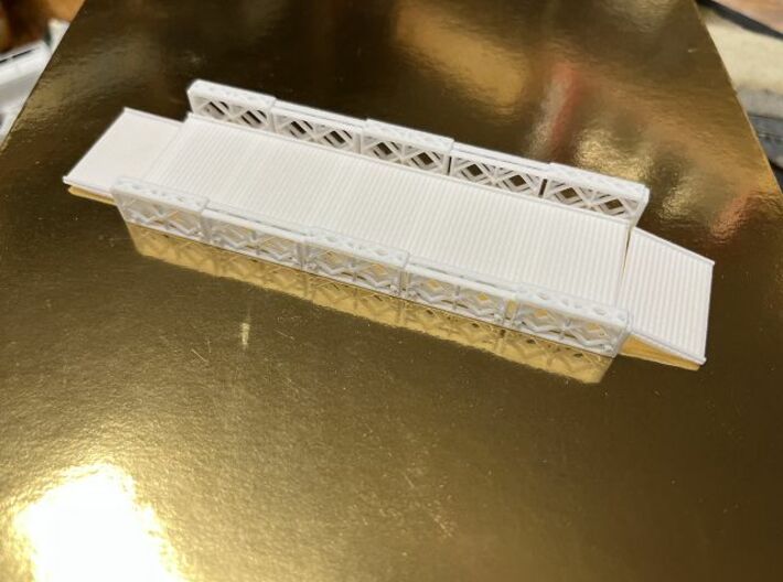 1/144 Bailey bridge with ramps US Army 3d printed