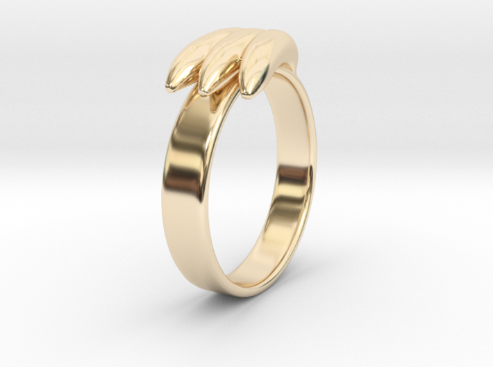 Jewelry Engagement Banana Ring 3d printed