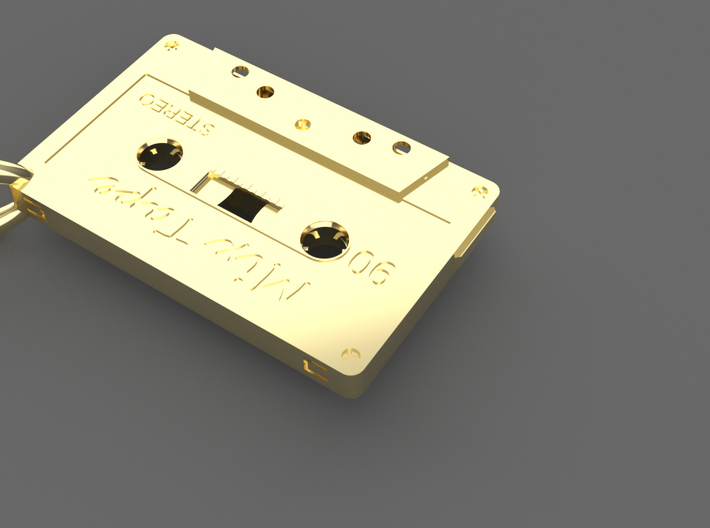 Cassette Tape Pendant 3d printed 