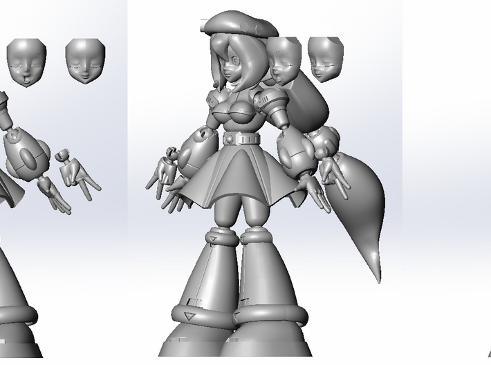5” Iris from Megaman X4 Figure 3d printed 