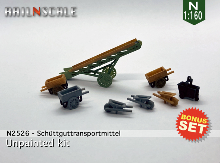 BONUS SET Schüttguttransportmittel (N 1:160) 3d printed