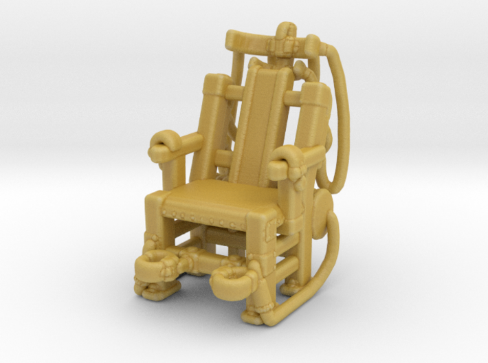 Electrocution Chair HO scale 20mm miniature model 3d printed