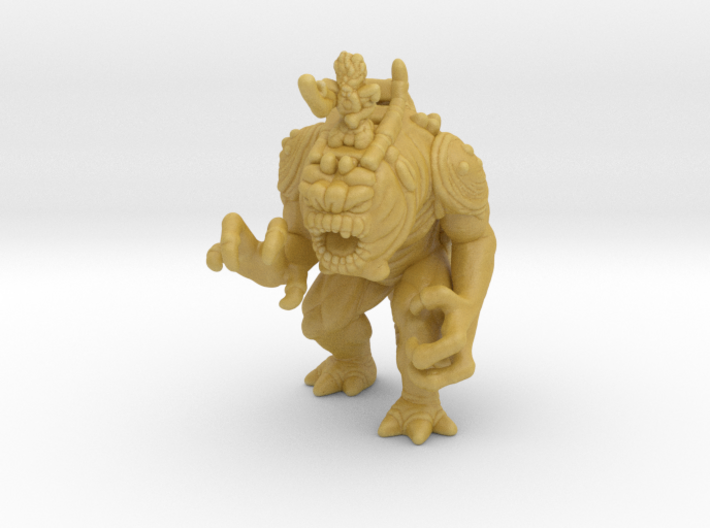 Felucian Rancor with Warrior 6mm miniature model 3d printed